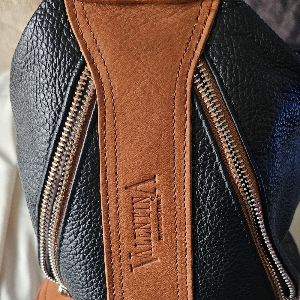 Valentina Black and Brown Men's Bag